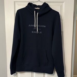 American Eagle Outfitters Men's Dark Blue Hoodie